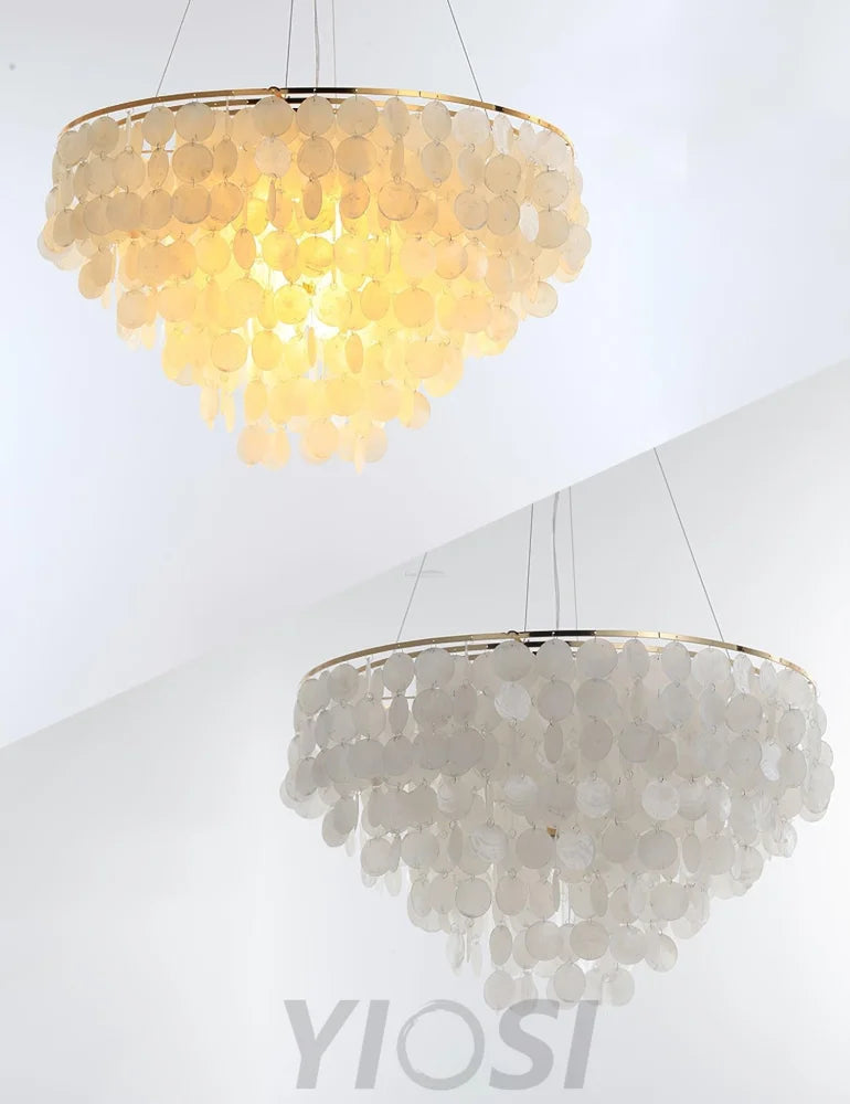 Shell Wind Chime Chandelier ∅ 19.7″ - Yiosilamp