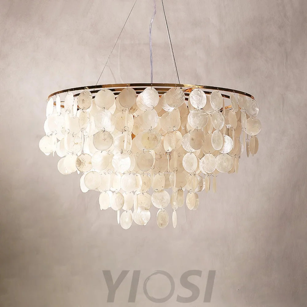 Shell Wind Chime Chandelier ∅ 19.7″ - Yiosilamp