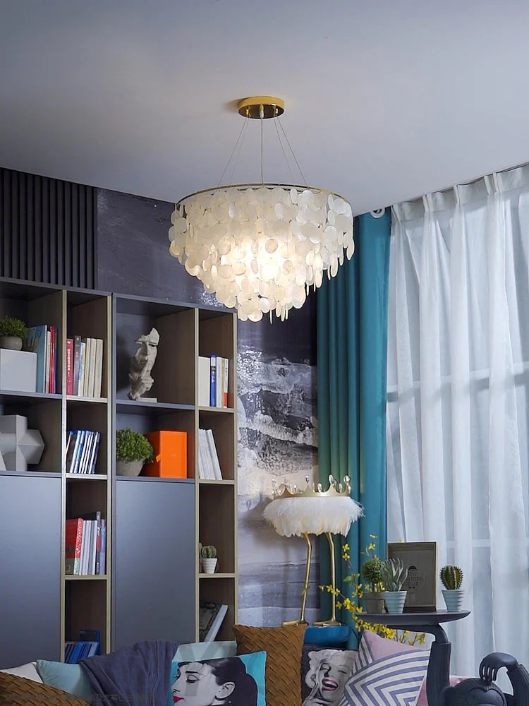 Shell Wind Chime Chandelier ∅ 19.7″ - Yiosilamp