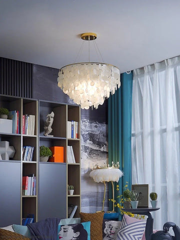 Shell Wind Chime Chandelier ∅ 19.7″ - Yiosilamp