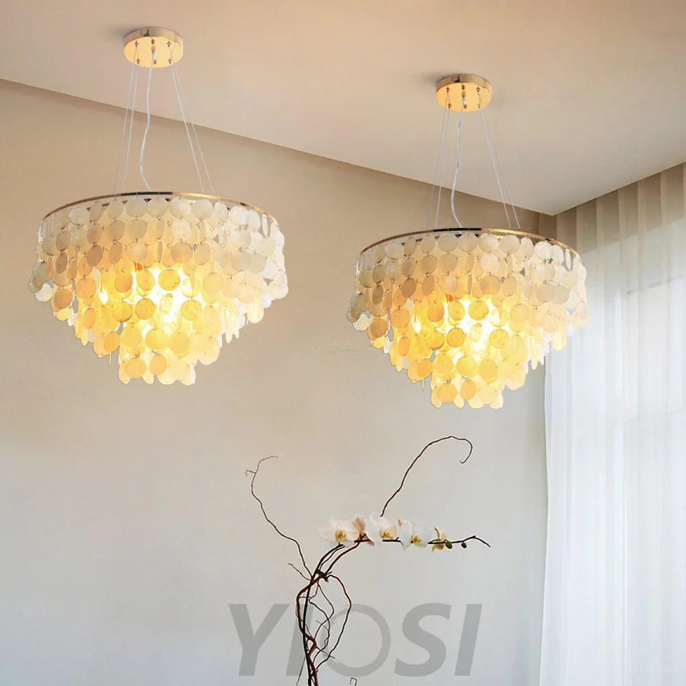 Shell Wind Chime Chandelier ∅ 19.7″ - Yiosilamp
