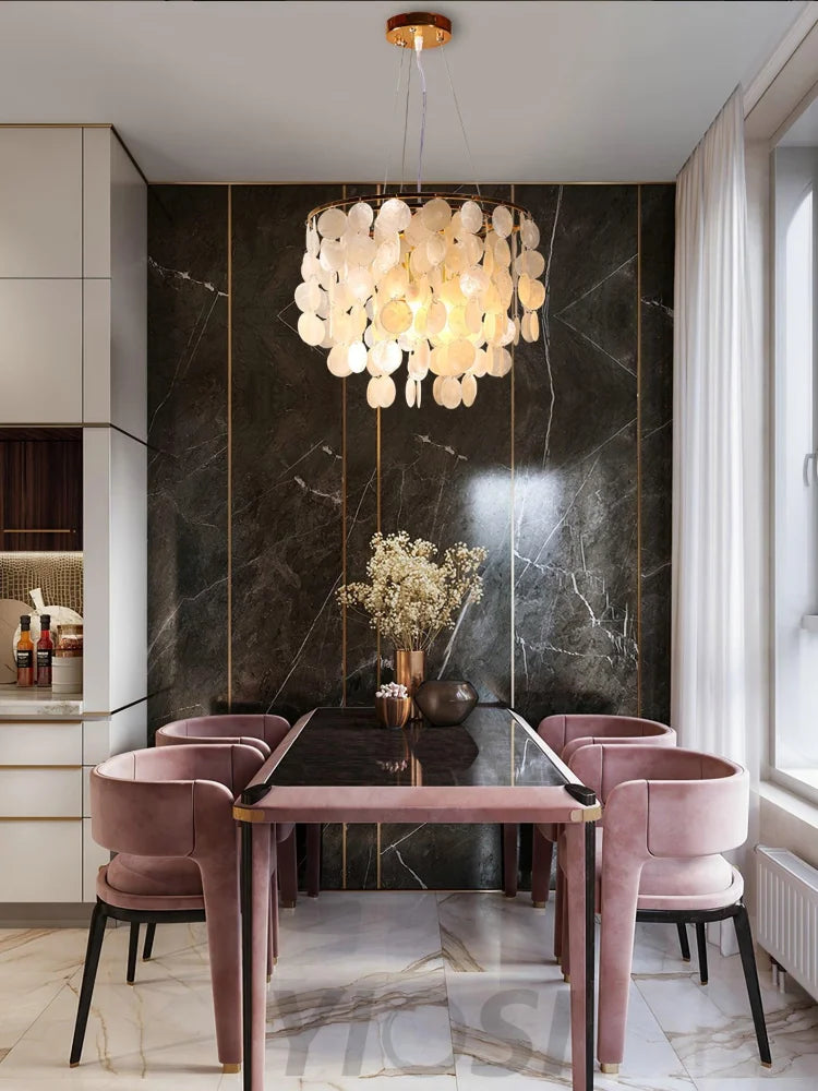 Shell Wind Chime Chandelier ∅ 19.7″ - Yiosilamp