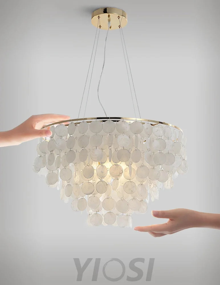Shell Wind Chime Chandelier ∅ 19.7″ - Yiosilamp
