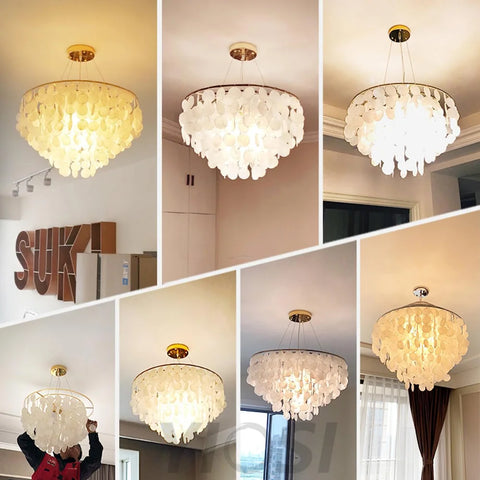Shell Wind Chime Chandelier ∅ 19.7″ - Yiosilamp