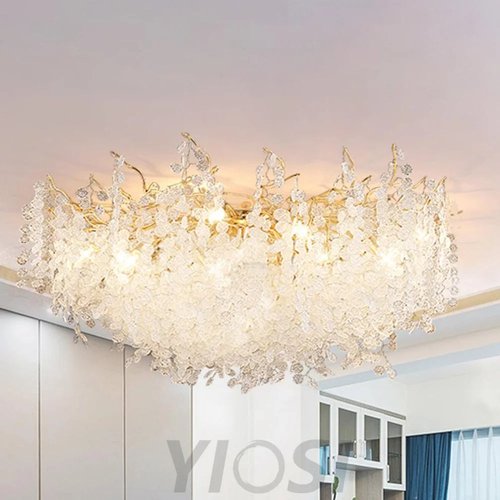Shiro Noda Ceiling Lamp ∅ 23.6″~59.1'' - Branch, Semi Flush Mounts-1-Yiosilamp