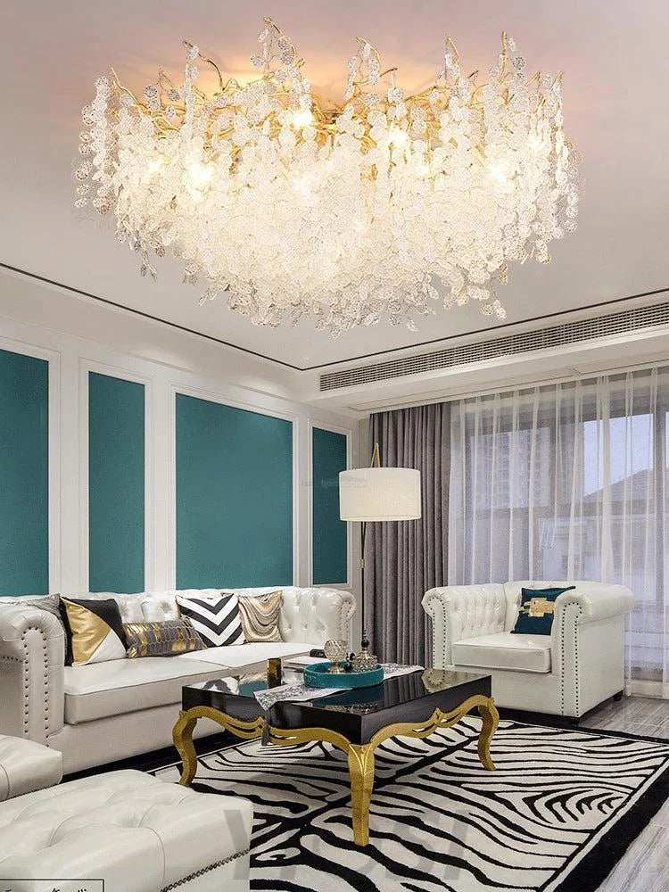 Shiro Noda Ceiling Lamp ∅ 23.6″~59.1'' - Branch, Semi Flush Mounts-1-Yiosilamp