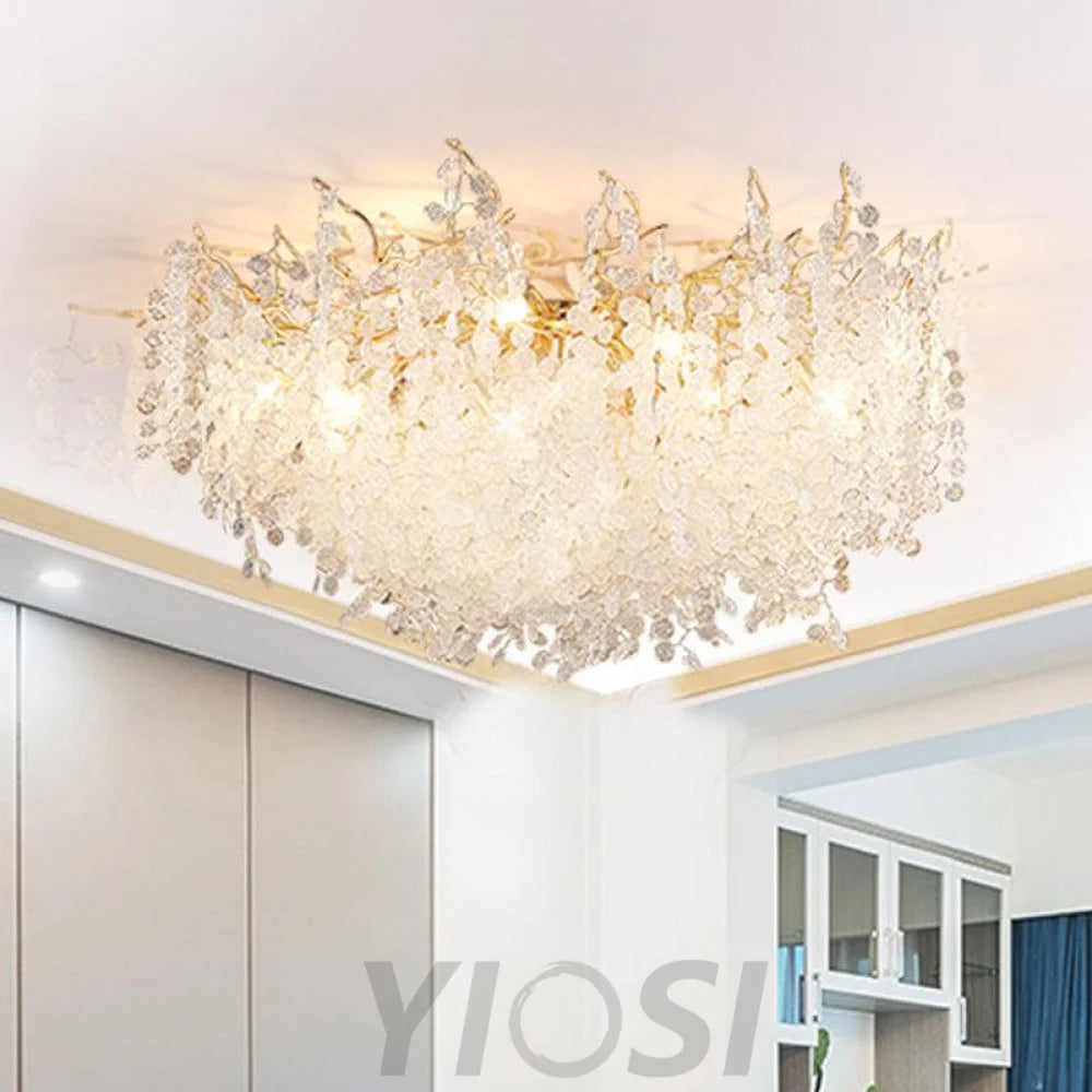Shiro Noda Ceiling Lamp ∅ 23.6″~59.1'' - Branch, Semi Flush Mounts-1-Yiosilamp