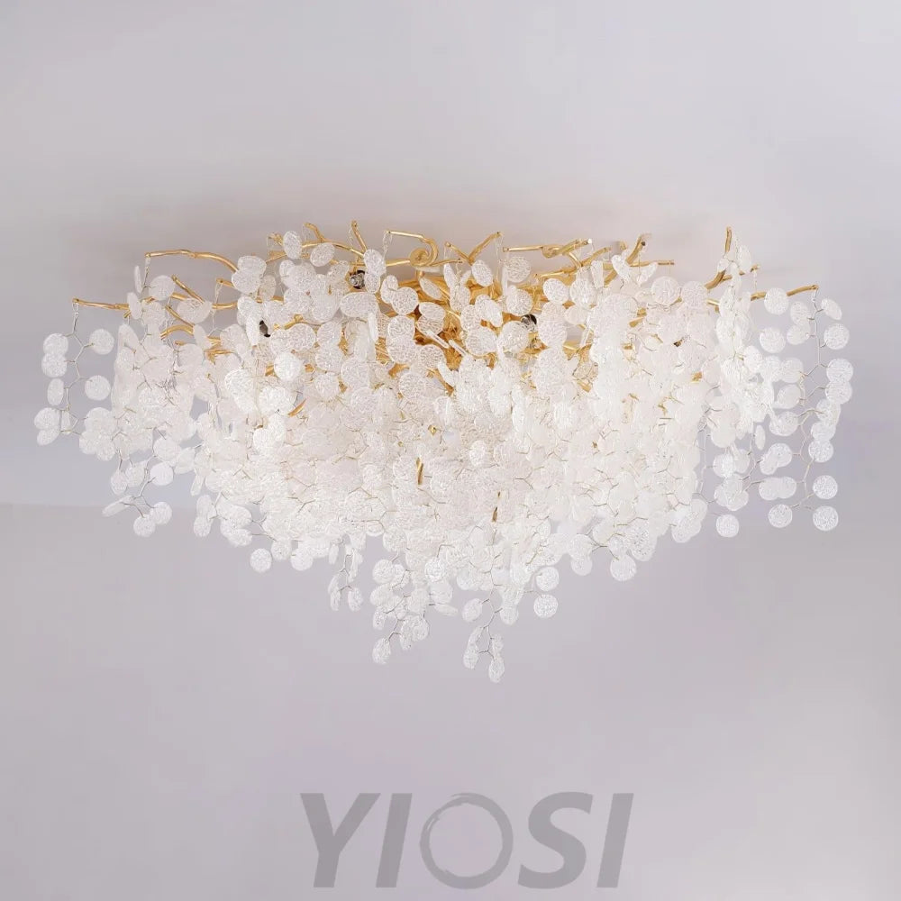 Shiro Noda Ceiling Lamp ∅ 23.6″~59.1'' - Branch, Semi Flush Mounts-1-Yiosilamp