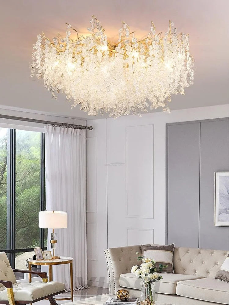 Shiro Noda Ceiling Lamp ∅ 23.6″~59.1'' - Branch, Semi Flush Mounts-1-Yiosilamp