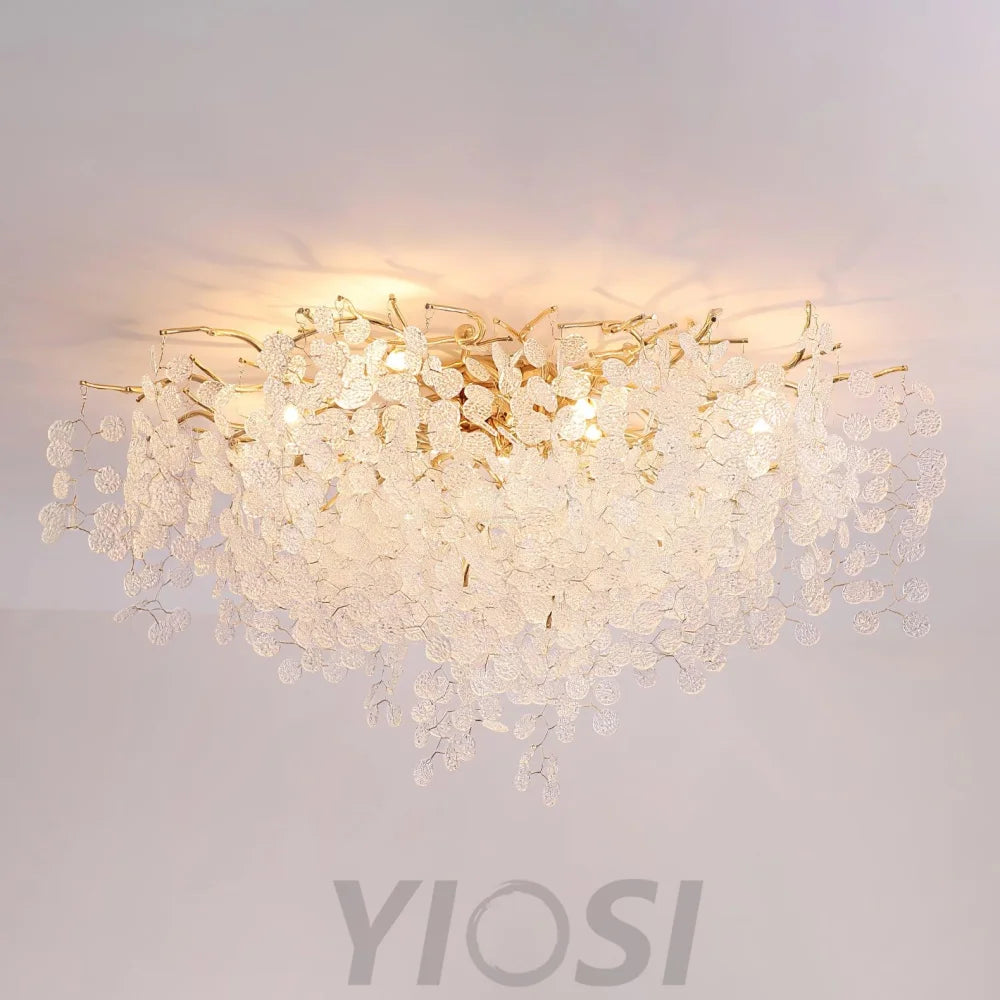 Shiro Noda Ceiling Lamp ∅ 23.6″~59.1'' - Branch, Semi Flush Mounts-1-Yiosilamp
