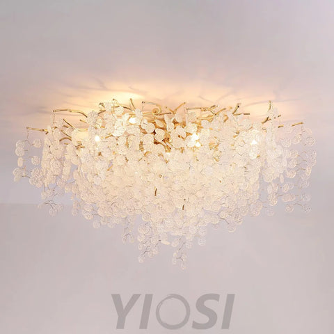 Shiro Noda Ceiling Lamp ∅ 23.6″~59.1'' - Branch, Semi Flush Mounts-1-Yiosilamp