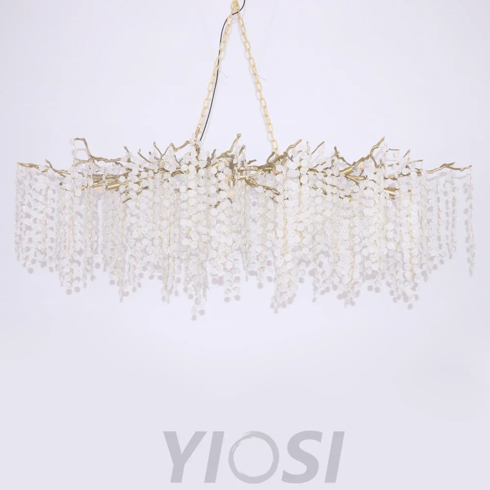 Shiro Noda Crystal Type Chandelier - Branch-1-Yiosilamp