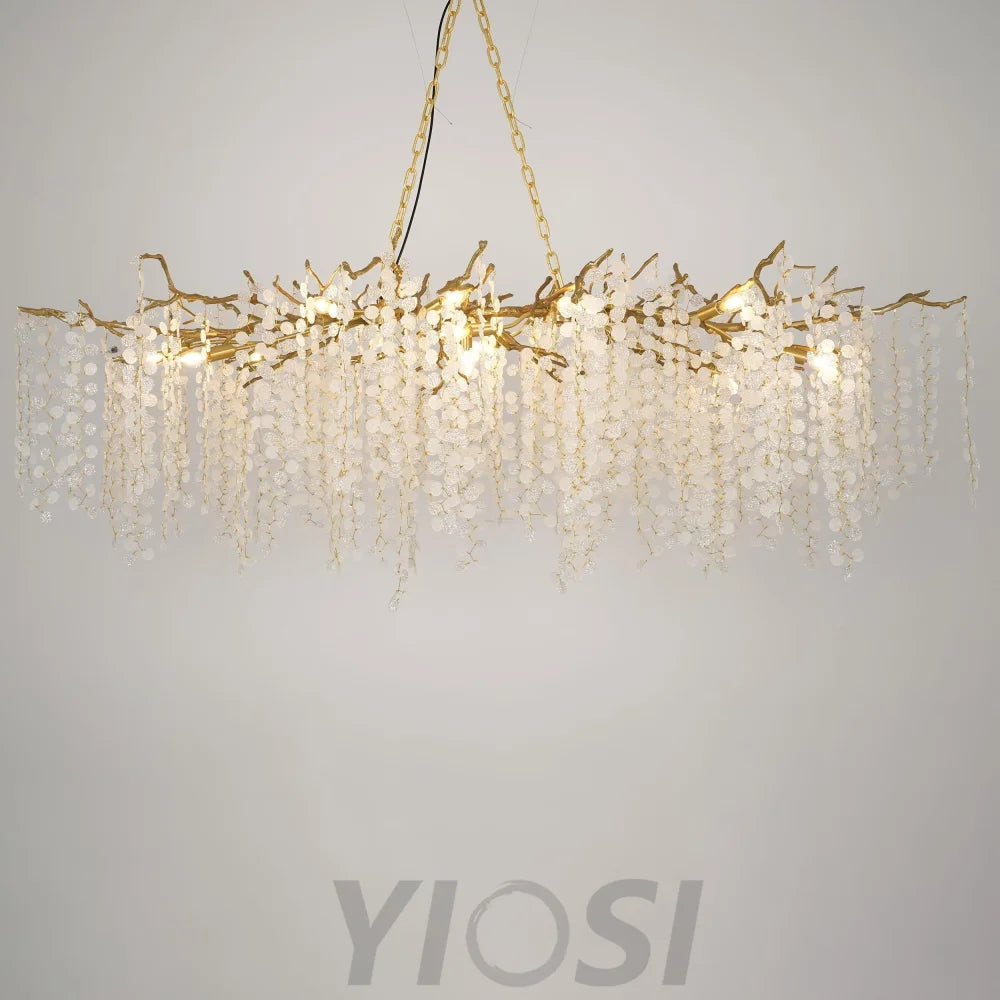 Shiro Noda Crystal Type Chandelier - Branch-1-Yiosilamp