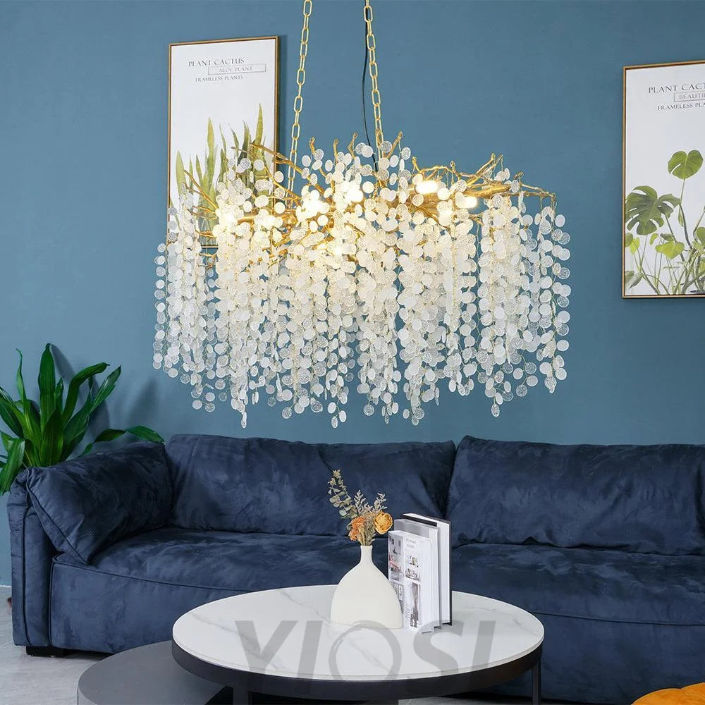 Shiro Noda Crystal Type Chandelier - Branch-1-Yiosilamp