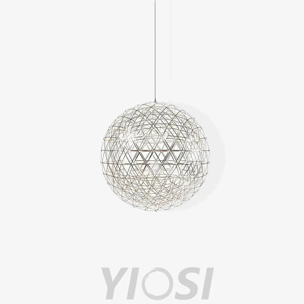 Silver Spark Ball Pendant - Yiosilamp