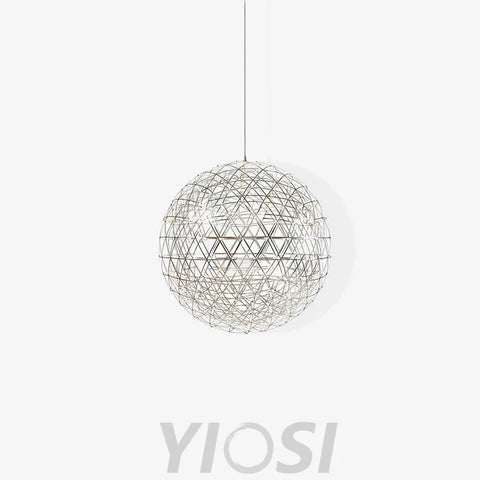 Silver Spark Ball Pendant - Yiosilamp