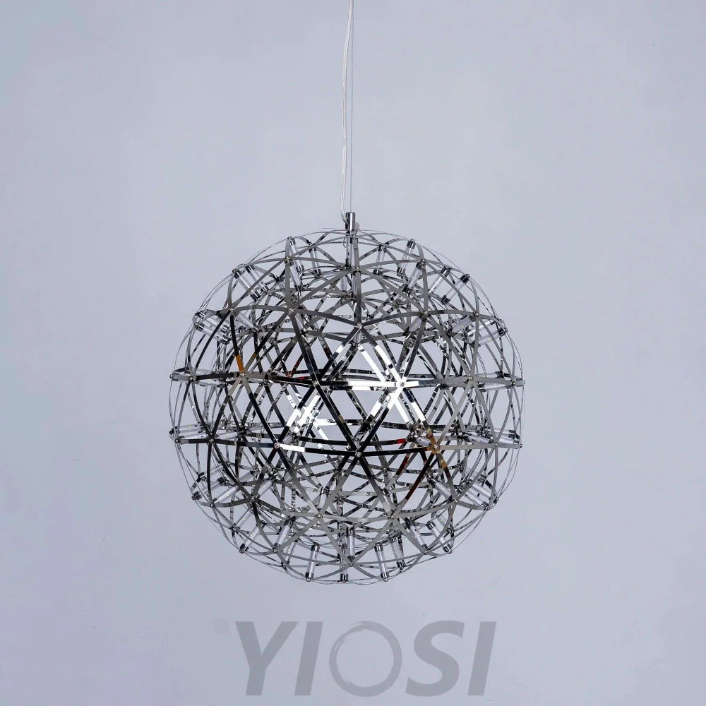 Silver Spark Ball Pendant - Yiosilamp