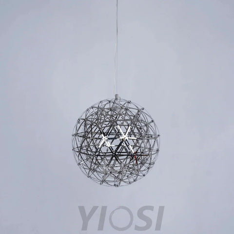 Silver Spark Ball Pendant - Yiosilamp