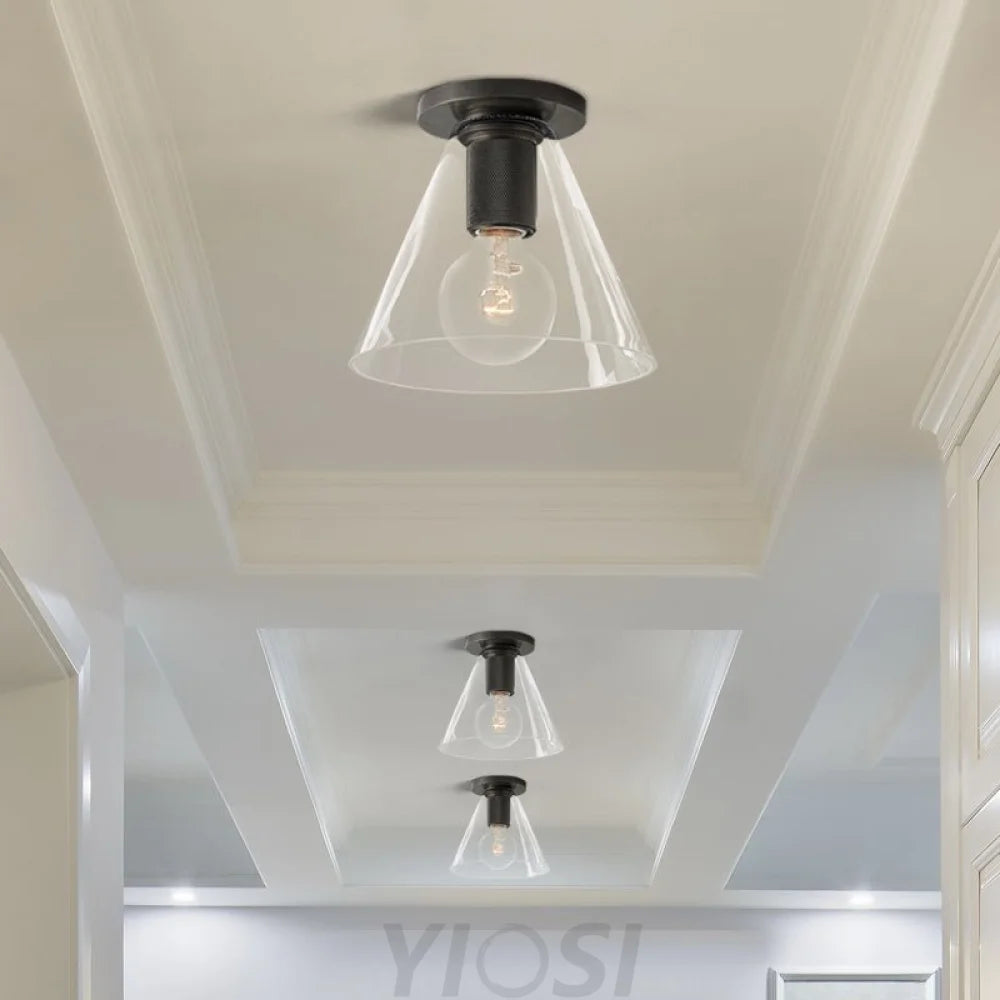 Vakkerlight Simple Style Flush Mount Ceiling Light – Brass Finish