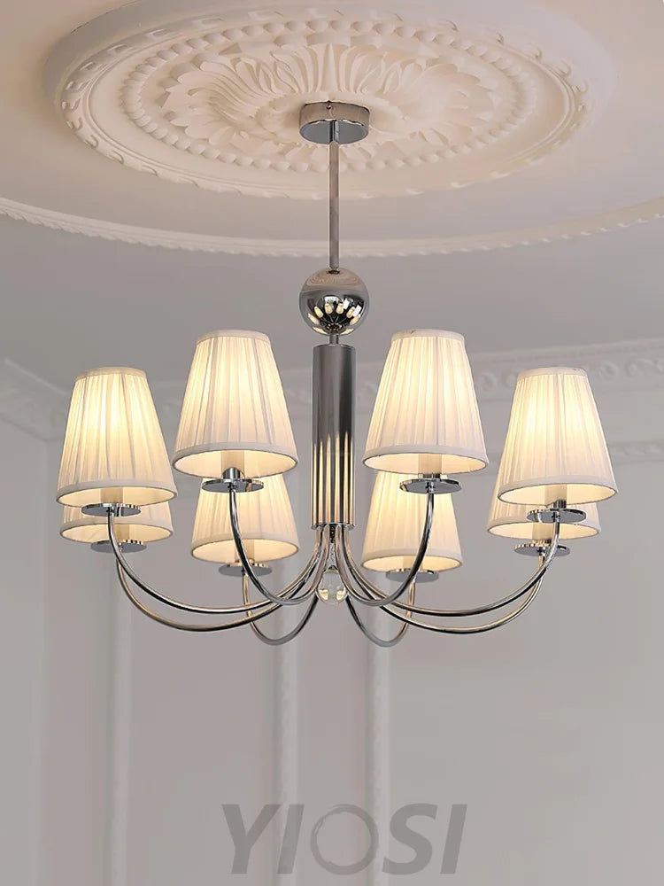 Simplicity Chrome Chandelier Φ 19.7″ - Variety-1-Yiosilamp