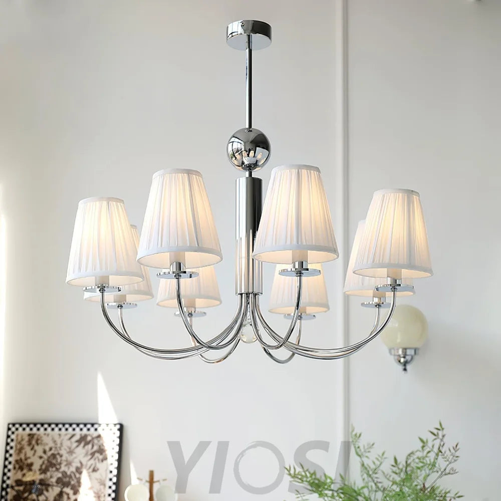 Simplicity Chrome Chandelier Φ 19.7″ - Variety-1-Yiosilamp