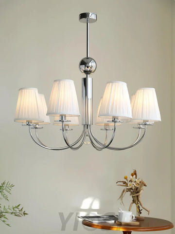 Simplicity Chrome Chandelier Φ 19.7″ - Variety-1-Yiosilamp