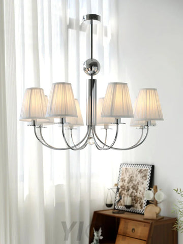 Simplicity Chrome Chandelier Φ 19.7″ - Variety-1-Yiosilamp