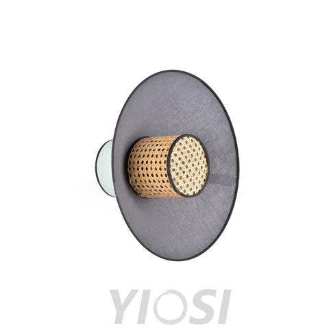 Singapour Conical Wall Light ∅ 15.8″ - Bloom, Rattan-1-Yiosilamp