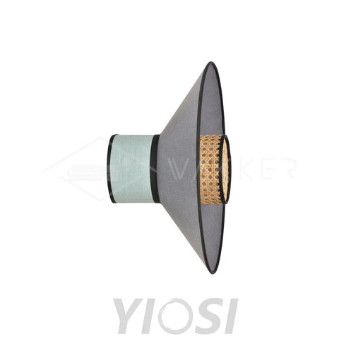 Singapour Conical Wall Light ∅ 15.8″ - Bloom, Rattan-1-Yiosilamp