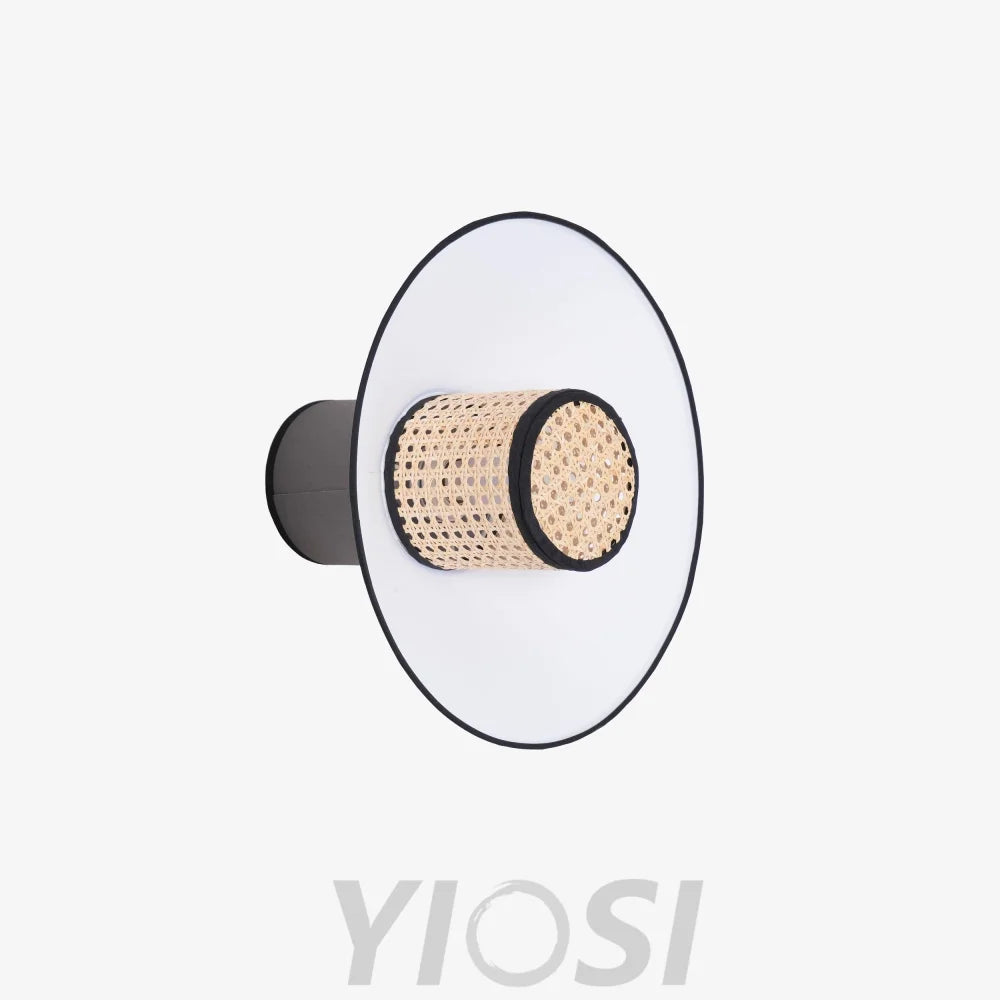 Singapour Conical Wall Light ∅ 15.8″ - Bloom, Rattan-1-Yiosilamp