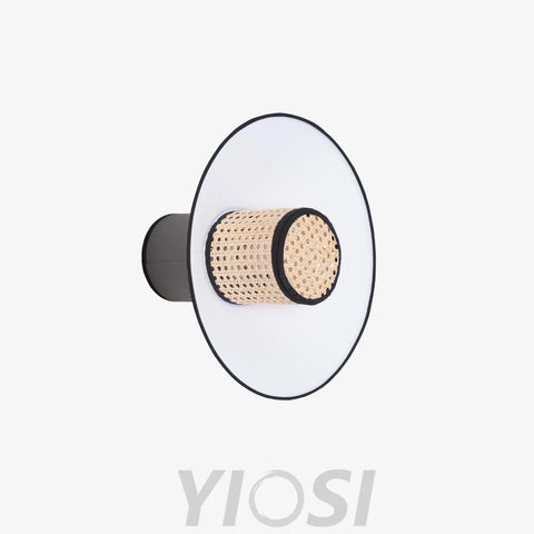 Singapour Conical Wall Light ∅ 15.8″ - Bloom, Rattan-1-Yiosilamp
