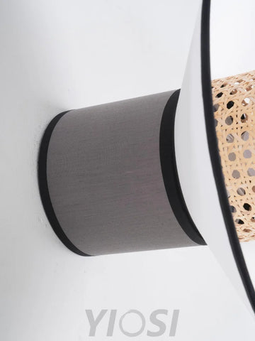 Singapour Conical Wall Light ∅ 15.8″ - Bloom, Rattan-1-Yiosilamp
