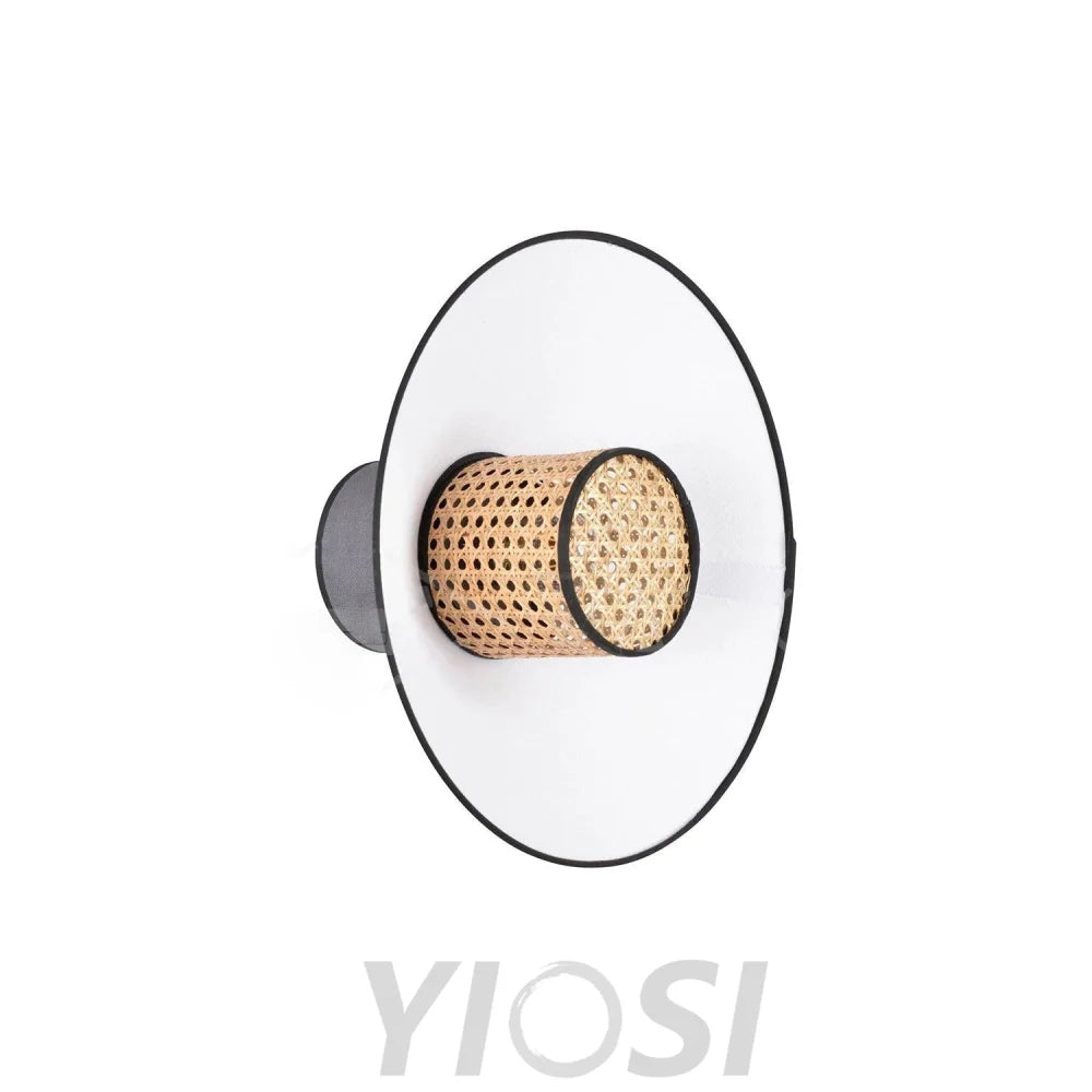 Singapour Conical Wall Light ∅ 15.8″ - Bloom, Rattan-1-Yiosilamp