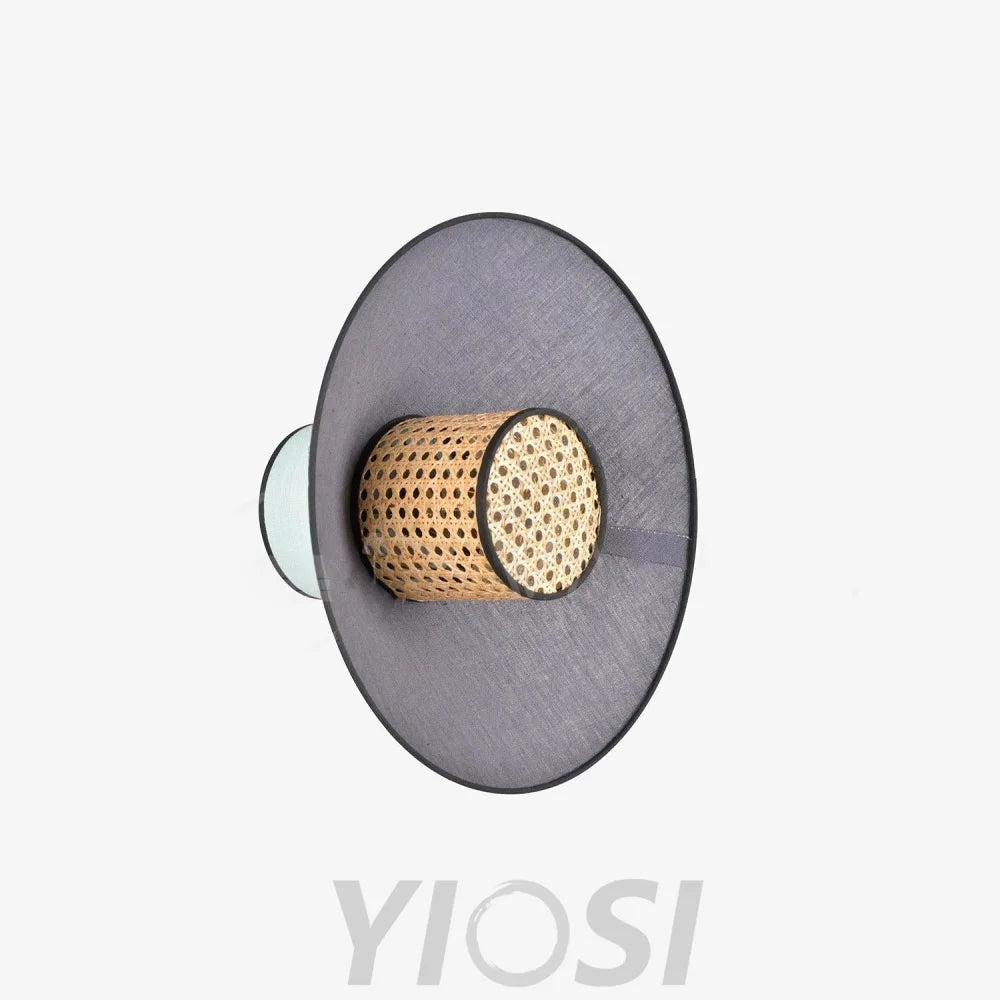 Singapour Conical Wall Light ∅ 15.8″ - Bloom, Rattan-1-Yiosilamp