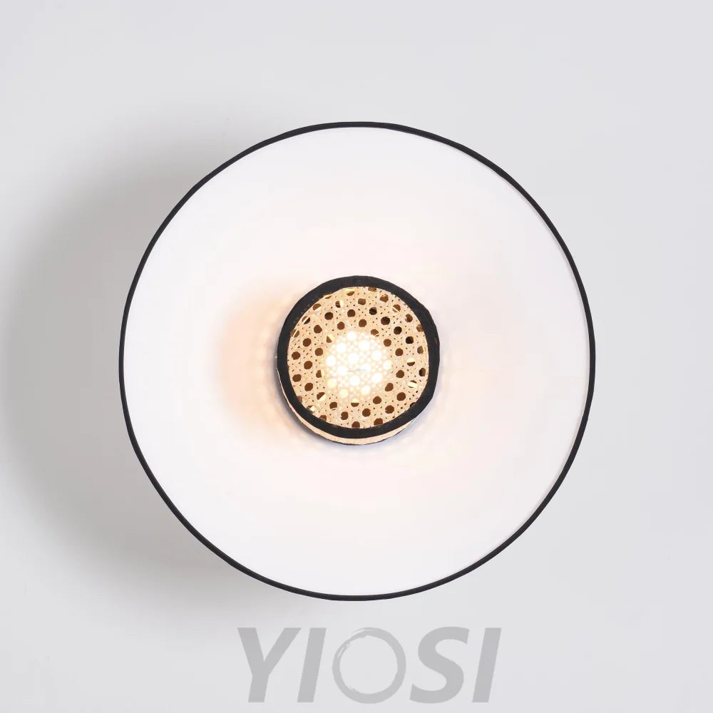 Singapour Conical Wall Light ∅ 15.8″ - Bloom, Rattan-1-Yiosilamp