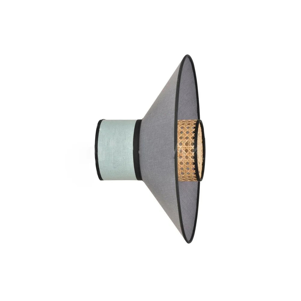 Singapour Conical Wall Light ∅ 15.8″ - Bloom, Rattan-1-Yiosilamp