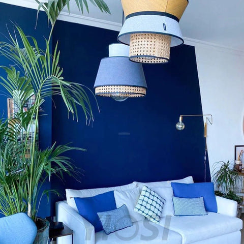 Singapour GM Suspended Lights  ∅ 15.8″ - Bloom, Rattan-1-Yiosilamp
