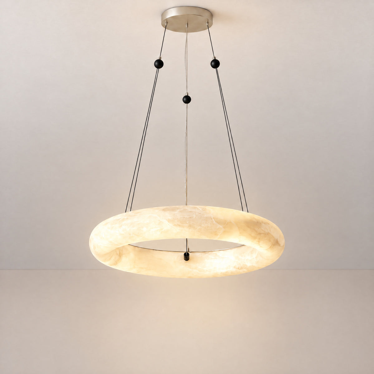 Single Ring Pendant Alabaster