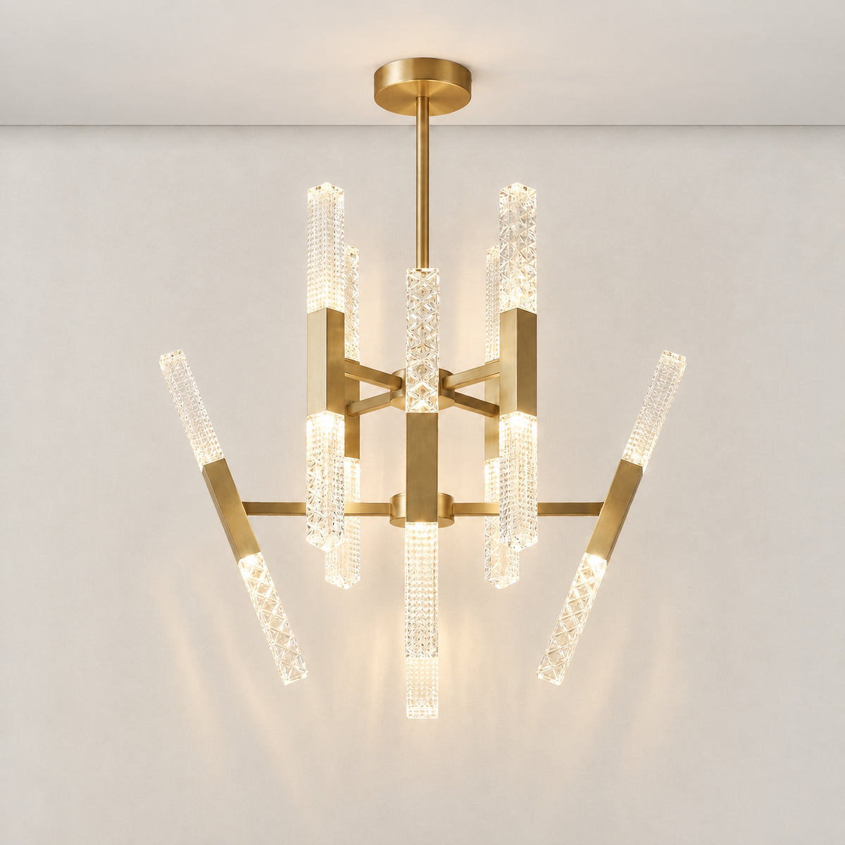 Siro Crystal Glass Pendant Light 27.8"