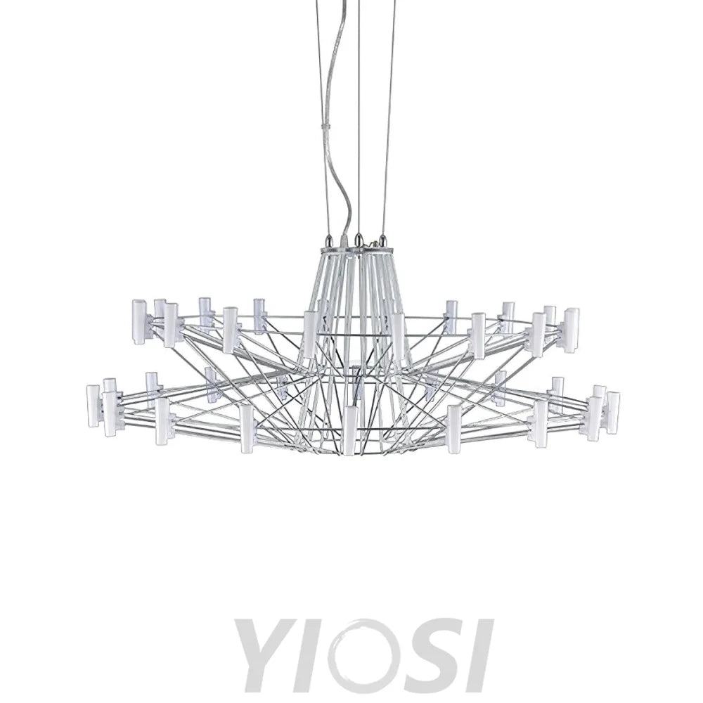 Sky Ballet Candle Chandelier ∅ 33.5″ ~∅ 39.8″ - Candle-1-Yiosilamp