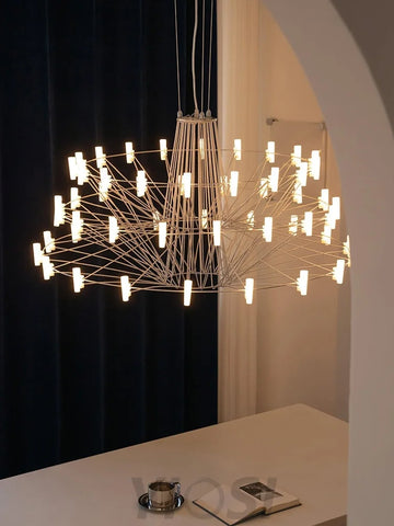 Sky Ballet Candle Chandelier ∅ 33.5″ ~∅ 39.8″ - Candle-1-Yiosilamp