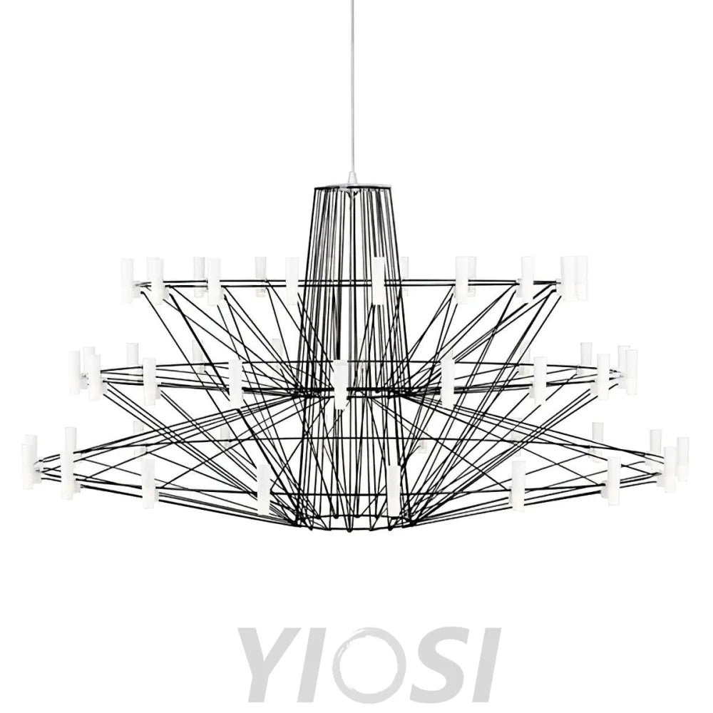 Sky Ballet Candle Chandelier ∅ 33.5″ ~∅ 39.8″ - Candle-1-Yiosilamp