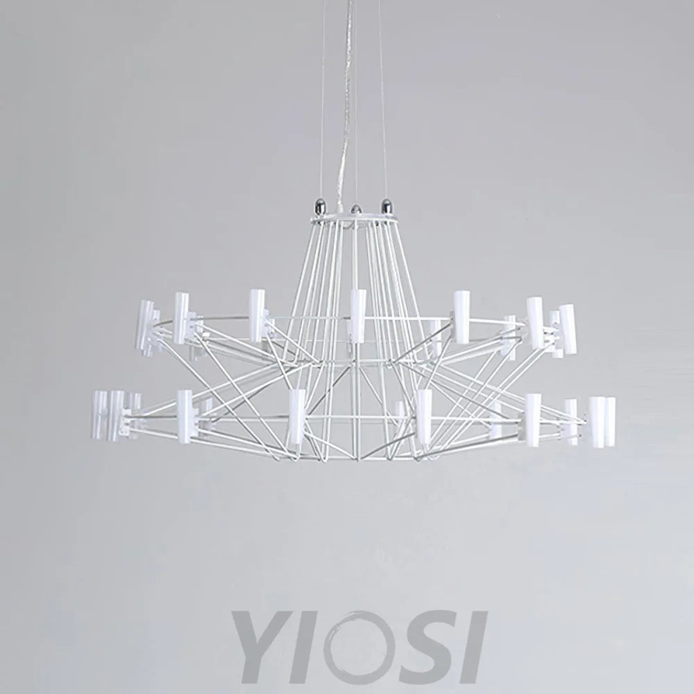 Sky Ballet Candle Chandelier ∅ 33.5″ ~∅ 39.8″ - Candle-1-Yiosilamp