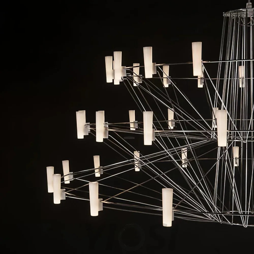 Sky Ballet Candle Chandelier ∅ 33.5″ ~∅ 39.8″ - Candle-1-Yiosilamp