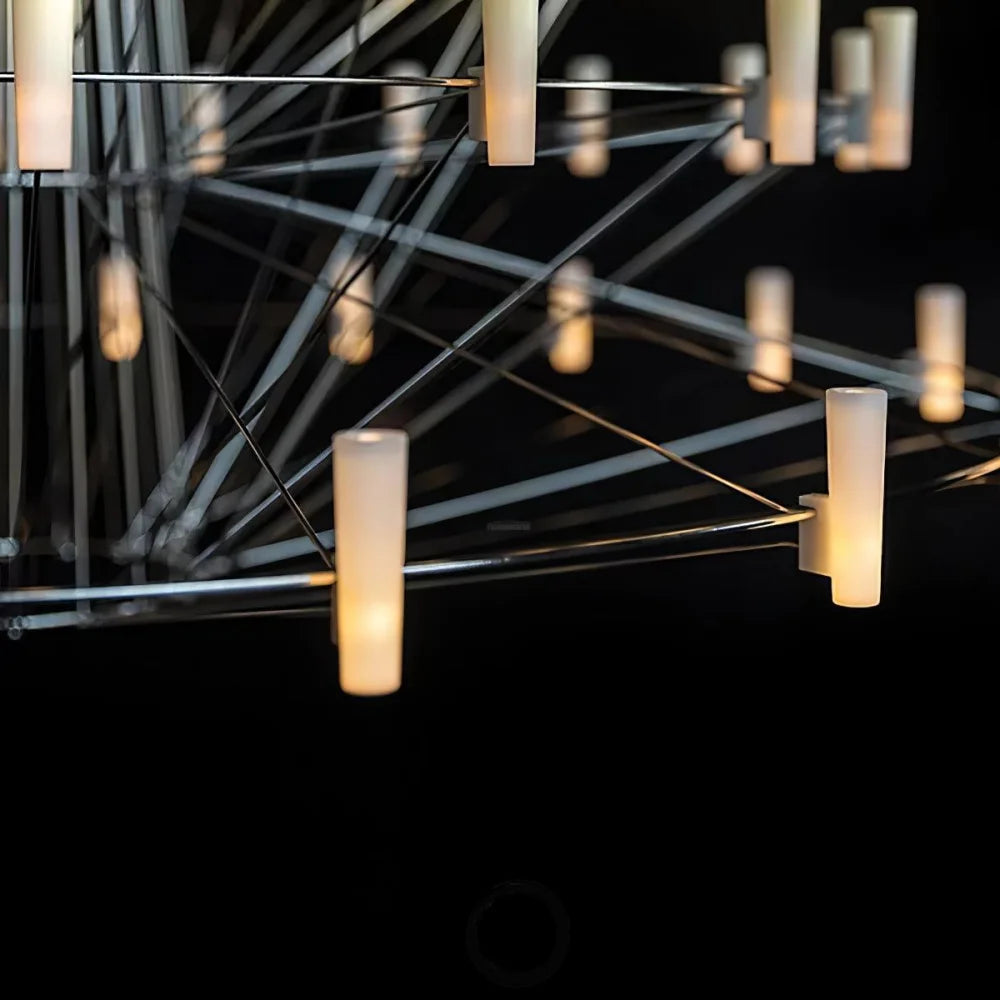 Sky Ballet Candle Chandelier ∅ 33.5″ ~∅ 39.8″ - Candle-1-Yiosilamp