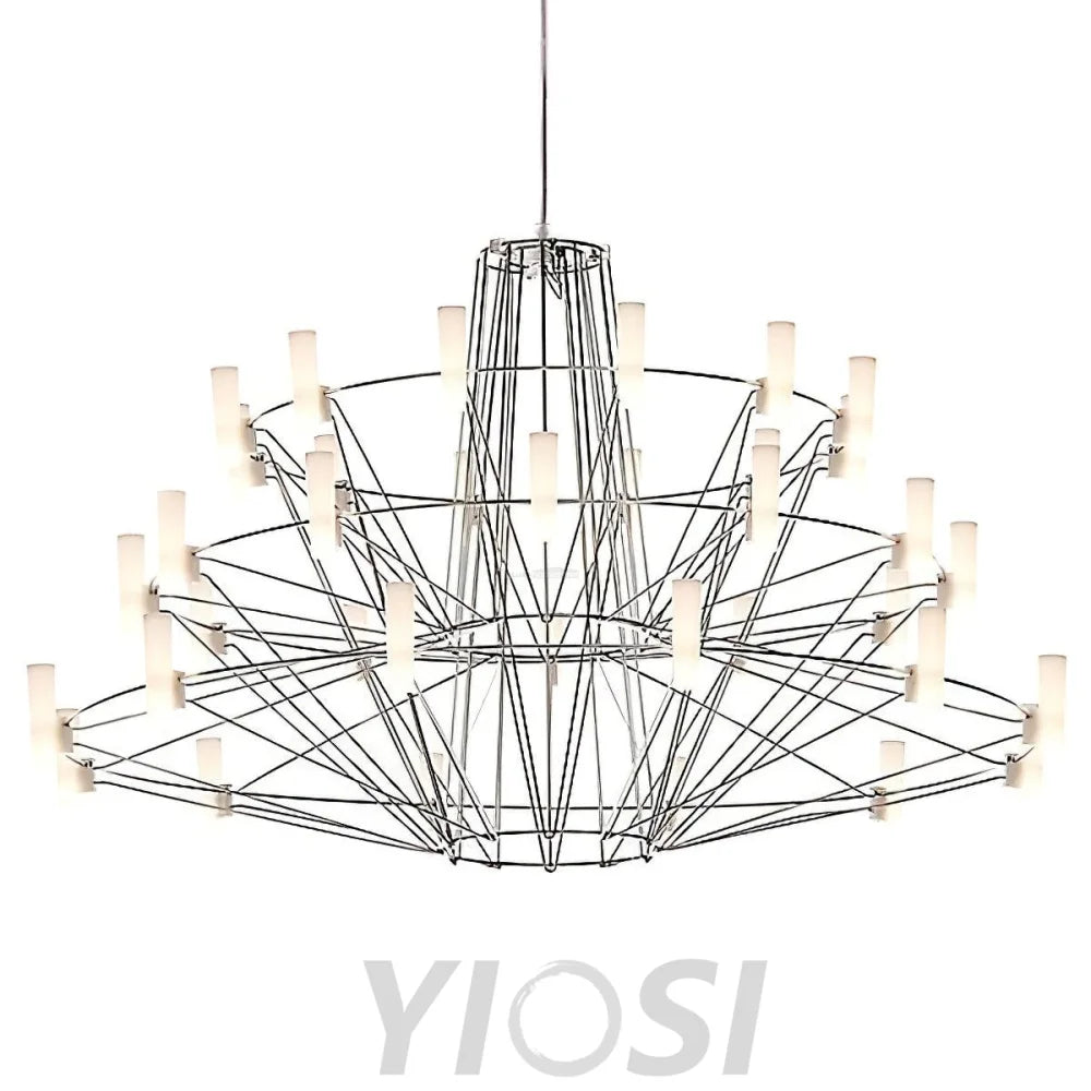 Sky Ballet Candle Chandelier ∅ 33.5″ ~∅ 39.8″ - Candle-1-Yiosilamp