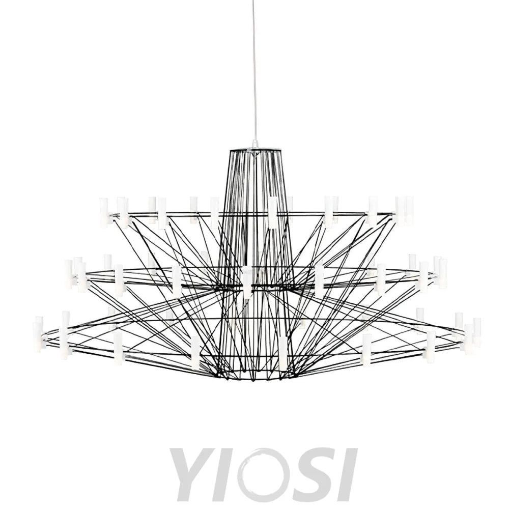 Sky Ballet Candle Chandelier ∅ 33.5″ ~∅ 39.8″ - Candle-1-Yiosilamp