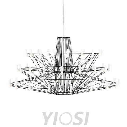 Sky Ballet Candle Chandelier ∅ 33.5″ ~∅ 39.8″ - Candle-1-Yiosilamp