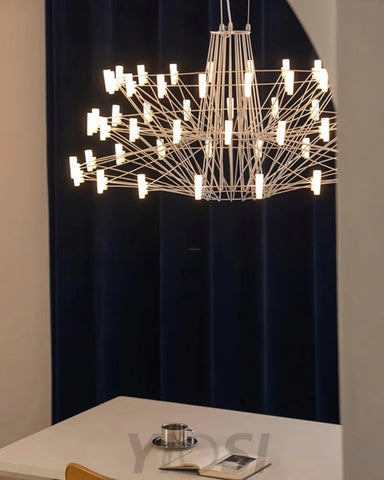 Sky Ballet Candle Chandelier ∅ 33.5″ ~∅ 39.8″ - Candle-1-Yiosilamp