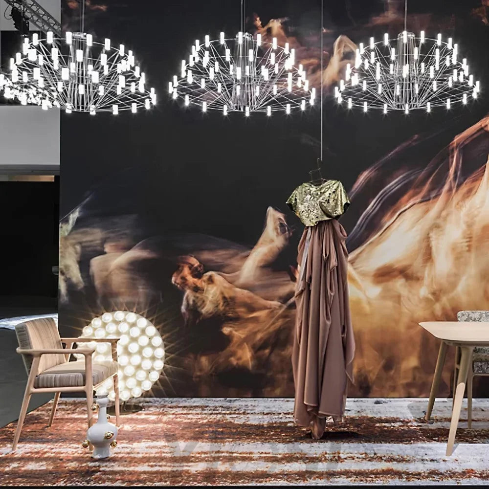 Sky Ballet Candle Chandelier ∅ 33.5″ ~∅ 39.8″ - Candle-1-Yiosilamp
